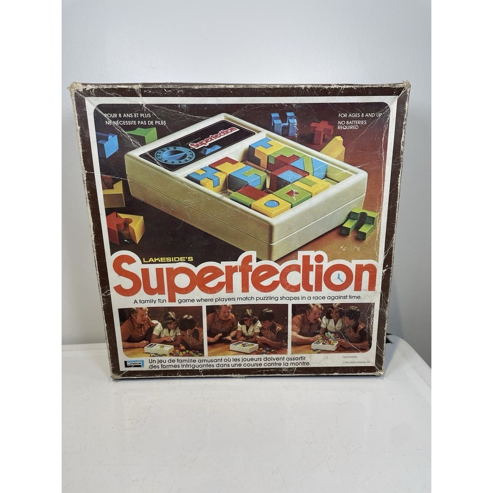 1978 SUPERFECTION Puzzle Game 100% Complete Lakeside Perfection - Tested